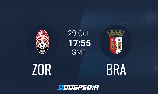 Soi kèo bóng đá trận FK Zorya Luhansk vs Braga, 0:55 – 30/10/2020