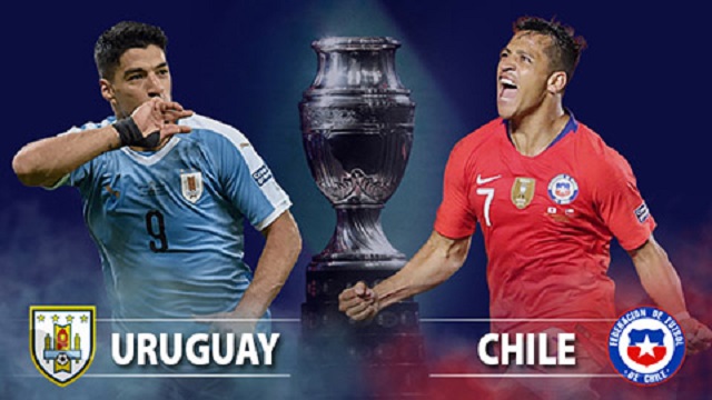 Soi kèo bóng đá trận Uruguay vs Chile, 4h00 – 22/06/2021